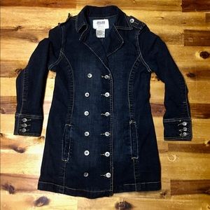 Girls Jou Jou Long Denim Jacket Size S